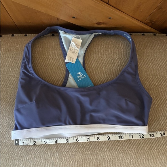 NWT Cupshe Roaming River Sporty Back Bralette & Banded Hipster Bikini | Size Med - Picture 10 of 10